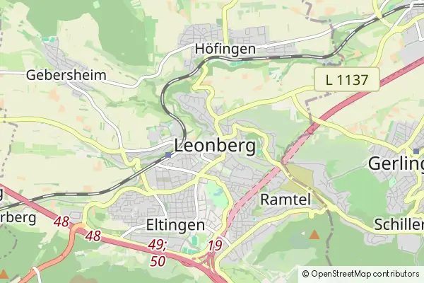 Karte Leonberg