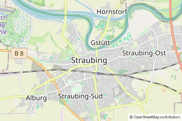 Karte Straubing