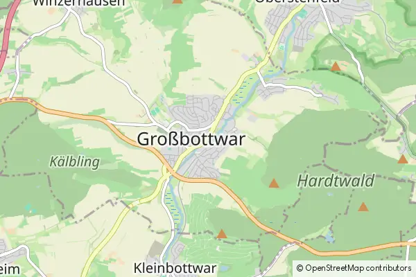 Karte Großbottwar