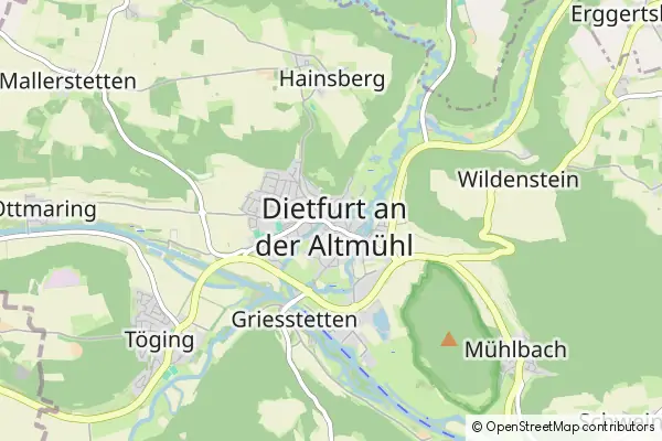 Karte Dietfurt an der Altmuehl