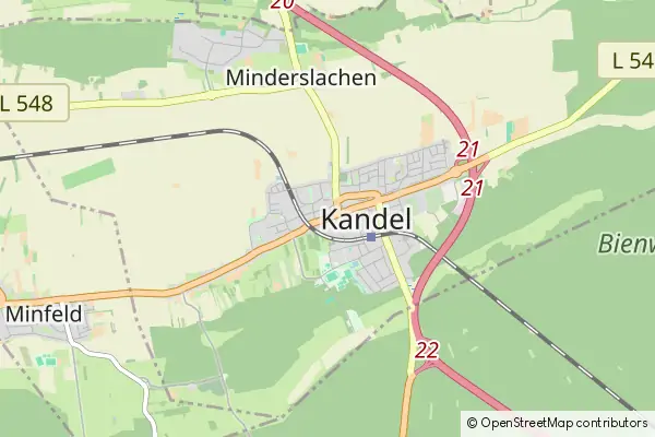 Karte Kandel