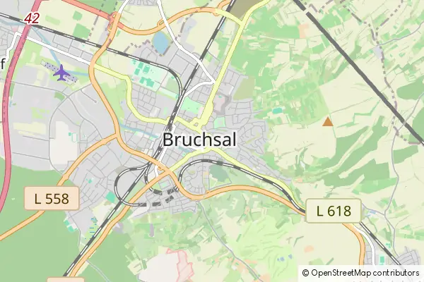 Karte Bruchsal