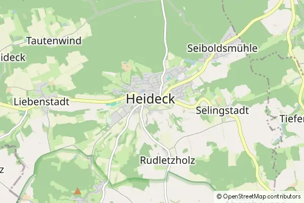 Karte Heideck