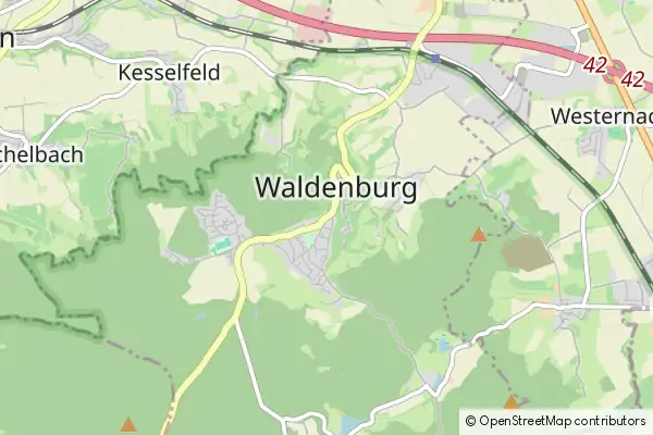 Karte Waldenburg