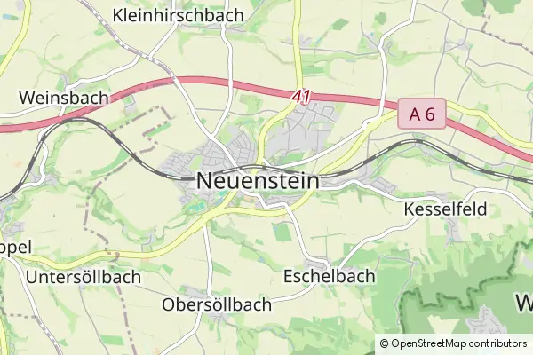 Karte Neuenstein