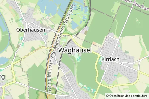 Karte Waghäusel