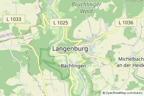 Karte Langenburg