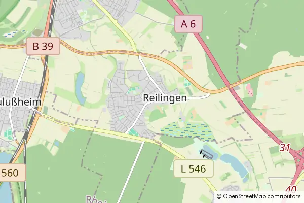 Karte Reilingen