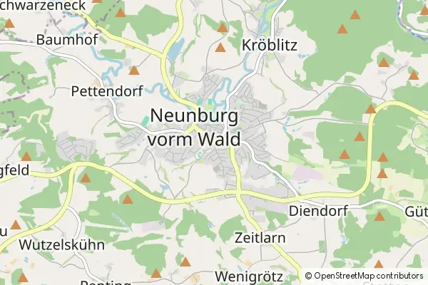 Karte Neunburg vorm Wald