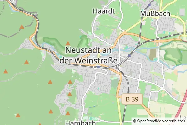 Karte Neustadt an der Weinstrasse