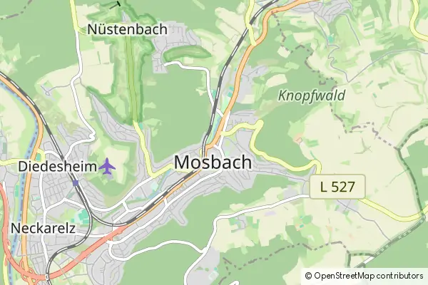 Karte Mosbach