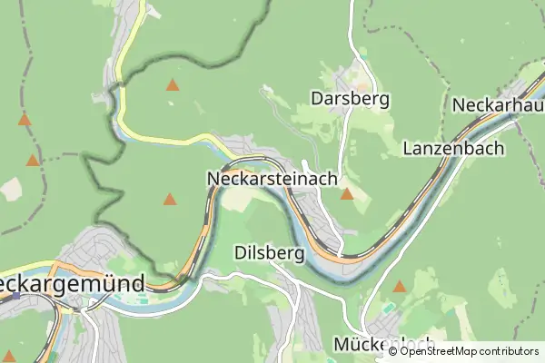 Karte Neckarsteinach