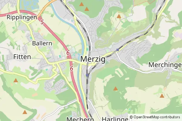 Karte Merzig