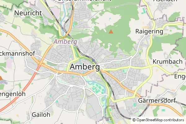 Karte Amberg