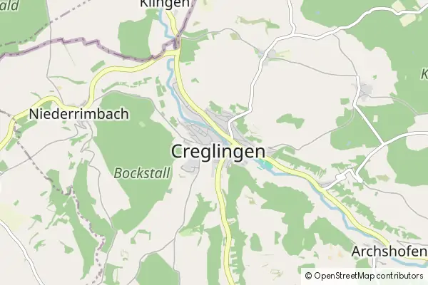 Karte Creglingen