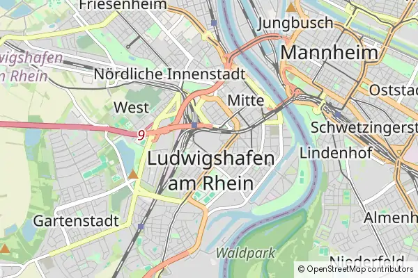 Karte Ludwigshafen