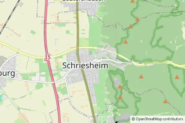 Karte Schriesheim