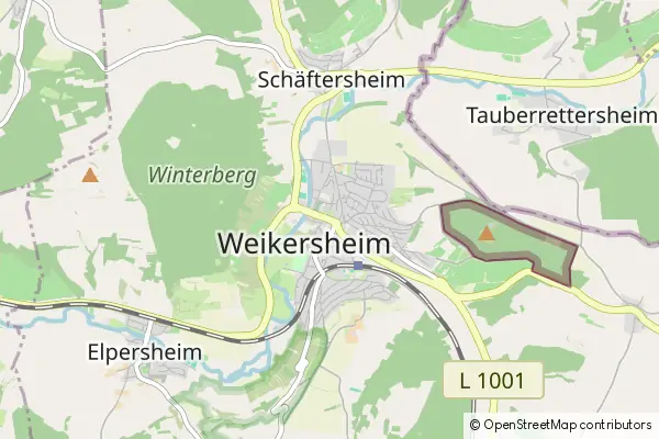 Karte Weikersheim