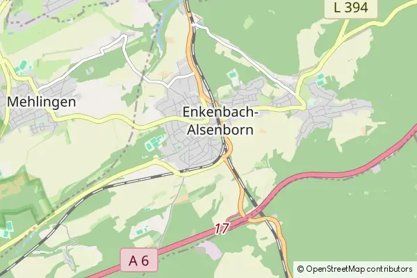 Karte Enkenbach-Alsenborn