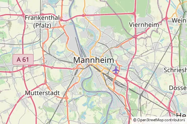 Karte Mannheim