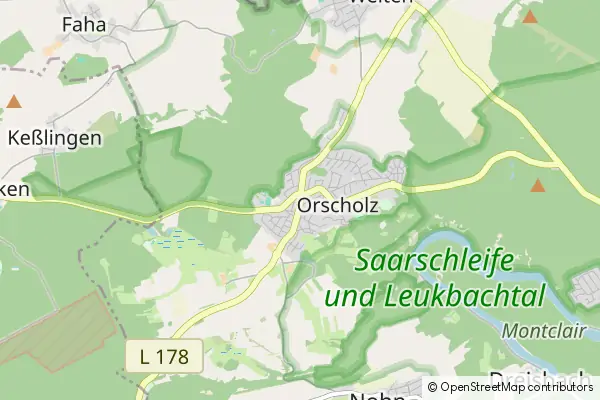 Karte Orscholz