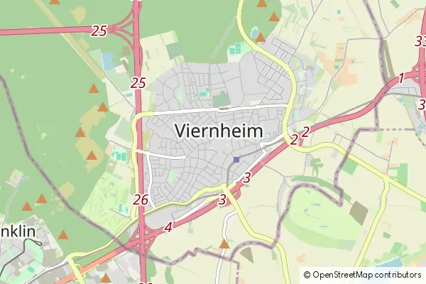 Karte Viernheim