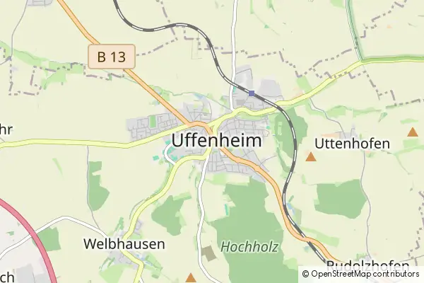 Karte Uffenheim