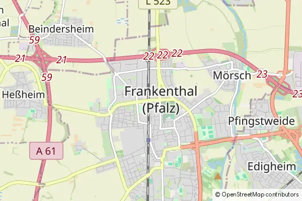 Karte Frankenthal