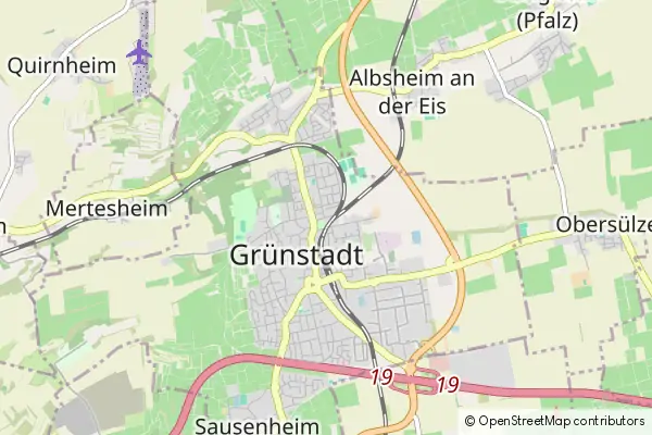 Karte Grünstadt