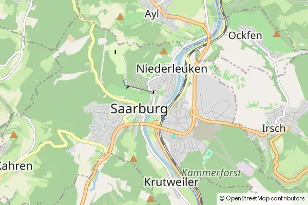 Karte Saarburg