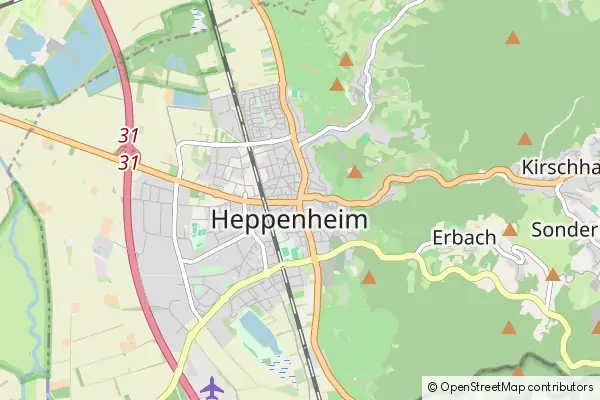 Karte Heppenheim