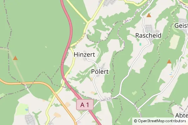 Karte Hinzert-Pölert