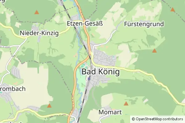 Karte Bad König