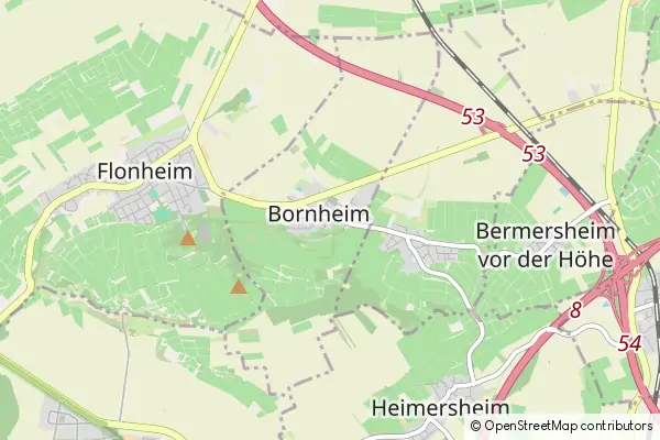 Karte Bornheim