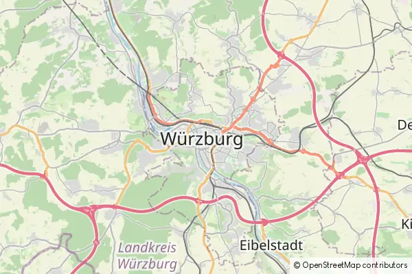 Karte Würzburg