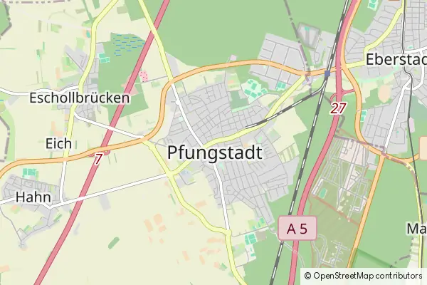 Karte Pfungstadt