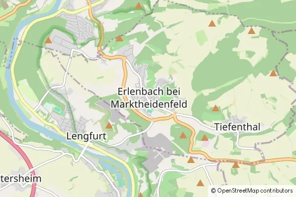 Karte Erlenbach bei Marktheidenfeld