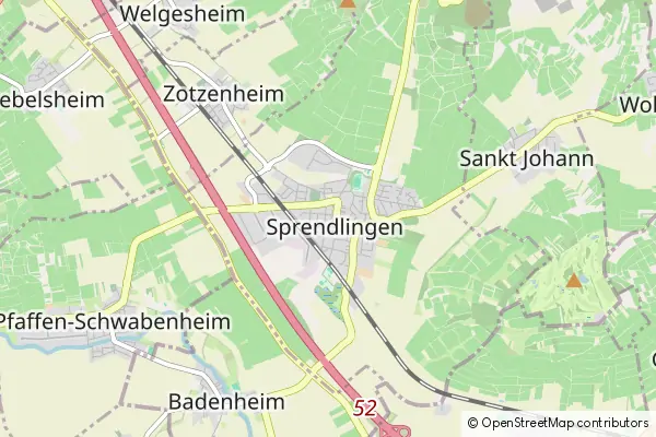 Karte Sprendlingen