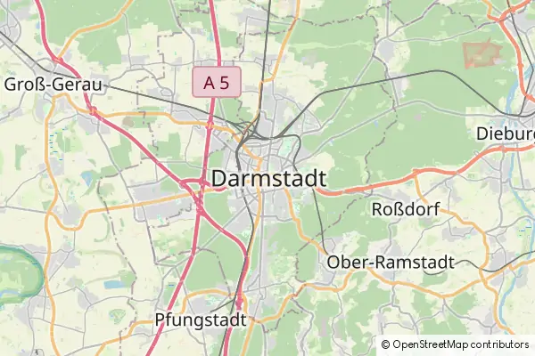 Karte Darmstadt