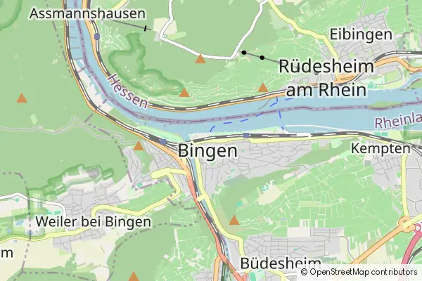 Karte Bingen am Rhein