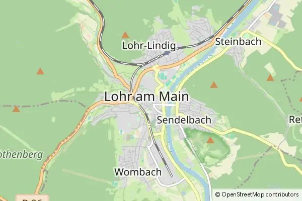 Karte Lohr am Main