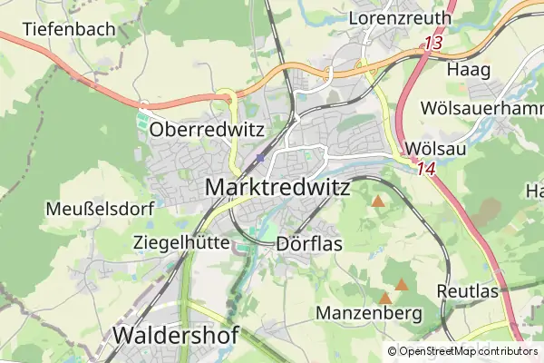 Karte Marktredwitz