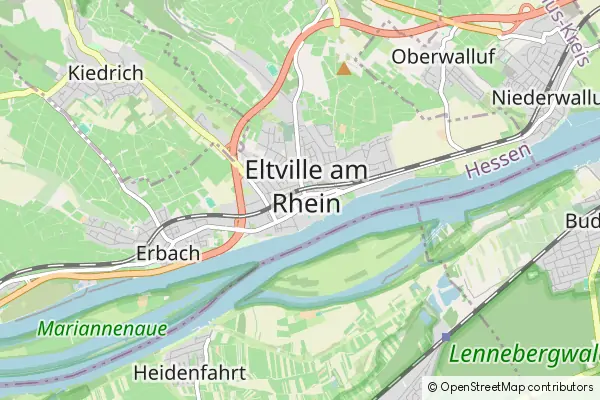 Karte Eltville am Rhein