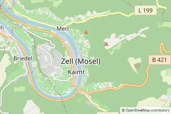 Karte Zell (Mosel)