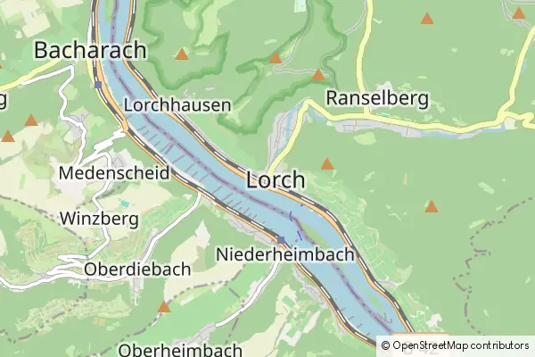 Karte Lorch am Rhein