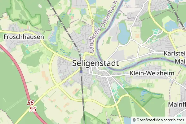 Karte Seligenstadt