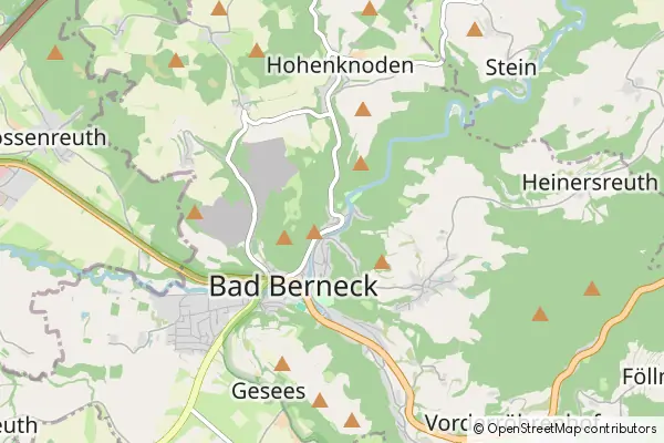 Karte Bad Berneck im Fichtelgebirge