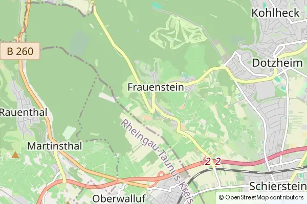 Karte Wiesbaden-Frauenstein