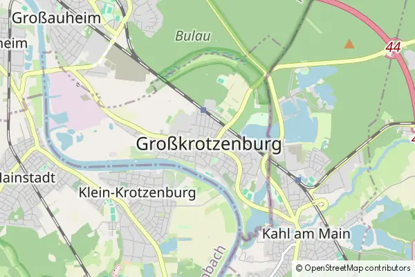 Karte Großkrotzenburg