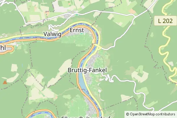 Karte Bruttig-Fankel